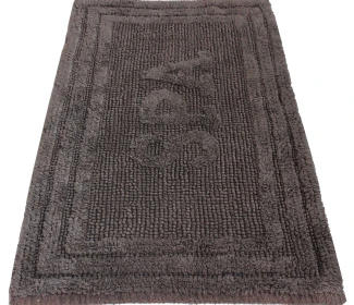  Килимок для ванної кімнати 80052 WOVEN RUG dk.grey