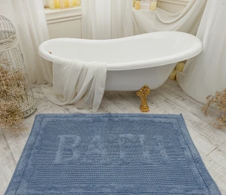  Килимок для ванної кімнати 16304 WOVEN RUG blue