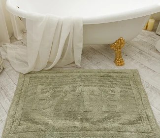  Килимок для ванної кімнати 16304 WOVEN RUG green