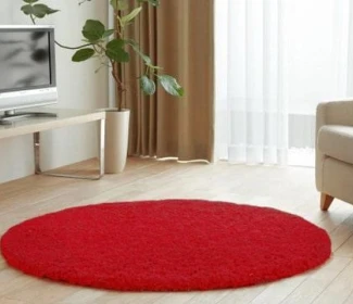 Килим SHAGGY LOCA RED круг
