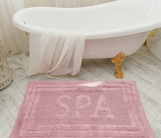  Килимок для ванної кімнати 80052 WOVEN RUG pink