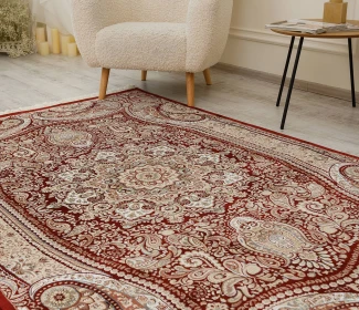 Килим ESFEHAN 9648A D.RED/IVORY 