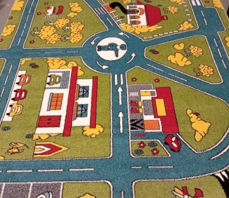 Килим KIDS ROAD Green