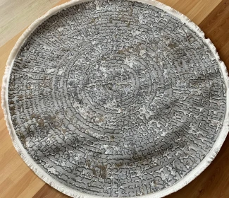 Килим HERA TU73A light grey круг