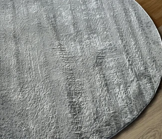 Килим Ezel D1286 dark gray круг