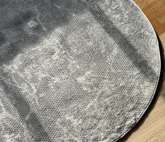 Килим Ezel D1236 light gray круг