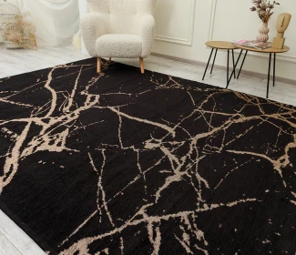 Сучасний килим LOTUS 114284 black