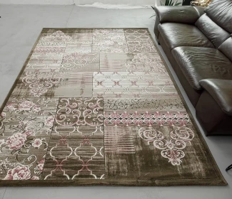 Килим TANGO ASMIN 9734A D.BEIGE/TULIP WOOD