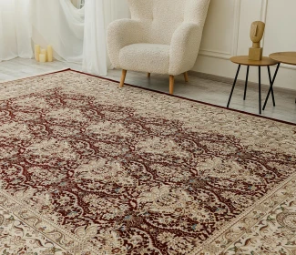 Килим ESFEHAN 9915A D.RED/IVORY