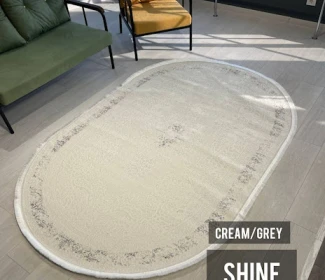 Сучасний килим Shine 0055A Cream/Grey
